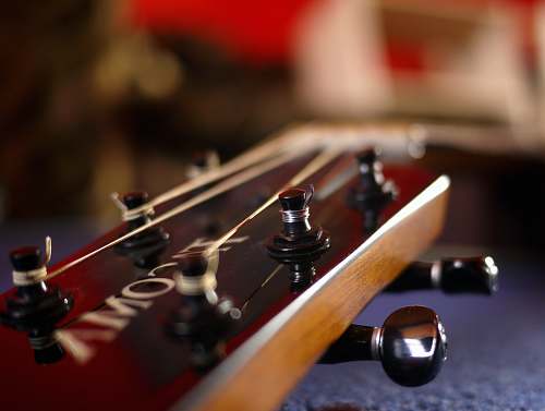 musical instrument brown guitar close-up photography leisure activities
